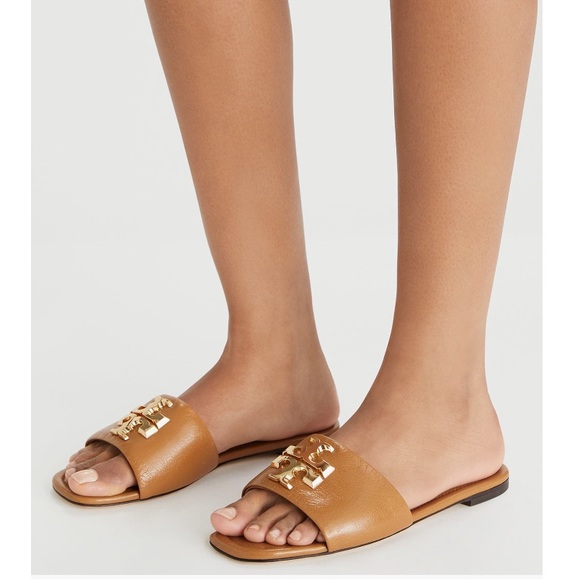 Tory Burch Eleanor Slide Leather Sandal 
Sz 9 - Picture 1 of 5